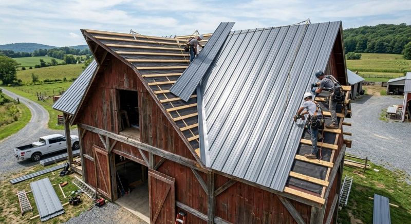 Barn Roof Installation in Dayton, TN