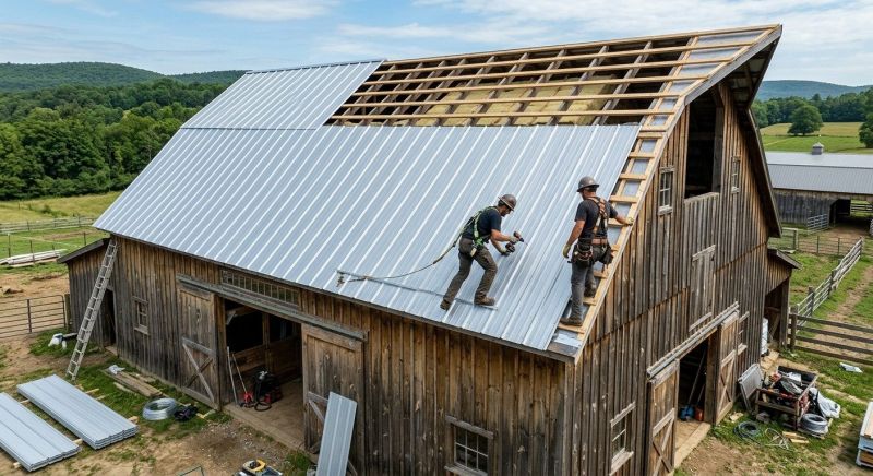 Barn Roof Installation in Dayton, TN